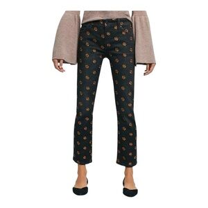 Pilcro Embellished Mid-Rise Slim Straight Jeans